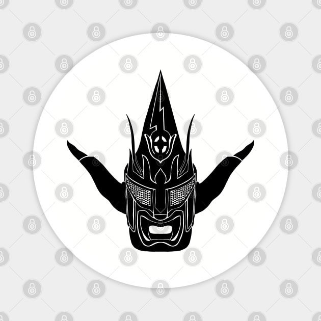 Jushin Thunder Liger (black) Magnet by BludBros